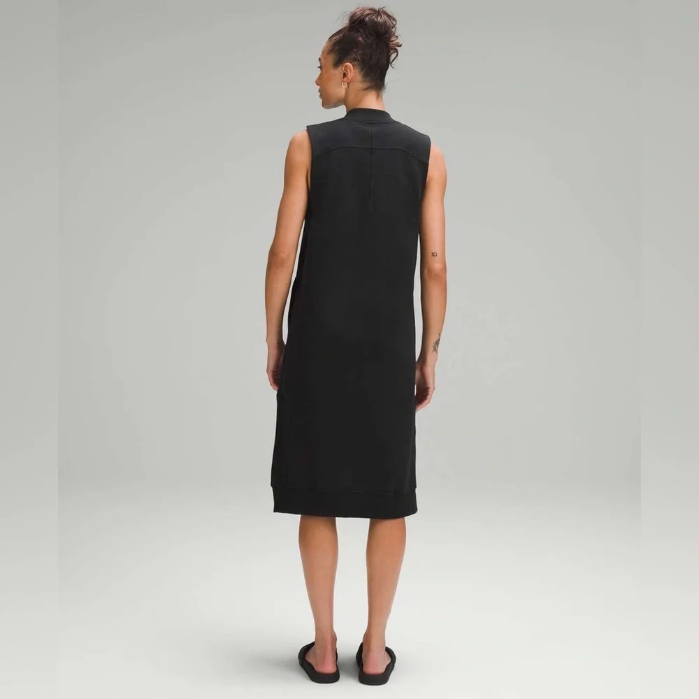 Lululemon Black Sleeveless French Terry Dress, size 8 - Picture 2 of 13
